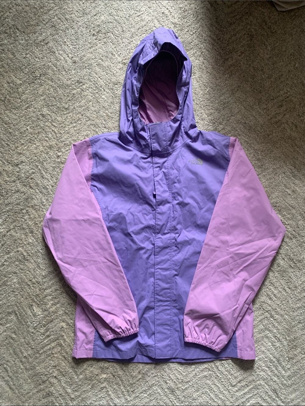 The North Face Kids' Two-Tone Lilac and Lavender Hooded Raincoat